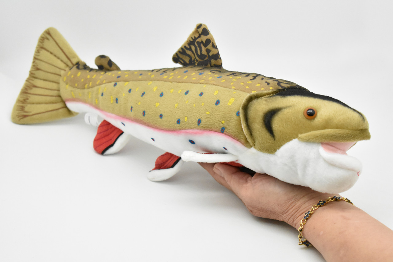 Brook Trout, Brookie, Very Nice Plush Fish, Stuffed Animal, Educational, Toy, Kids, Realistic Figure, Gift,        17"