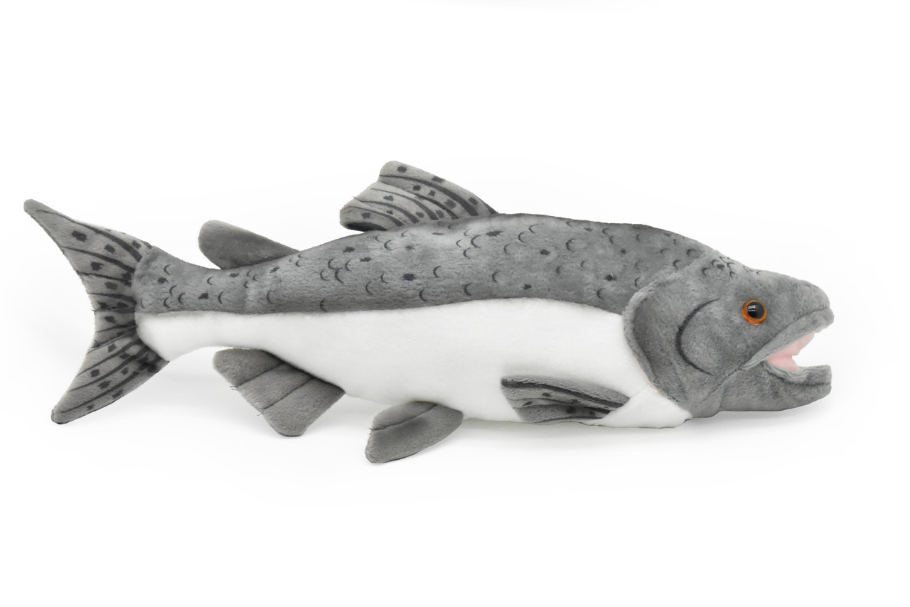 Chinook Salmon, King, Tyee, Fish, Very Nice Plush Fish, Stuffed Animal, Educational, Toy, Kids, Realistic Figure, Gift,           17"