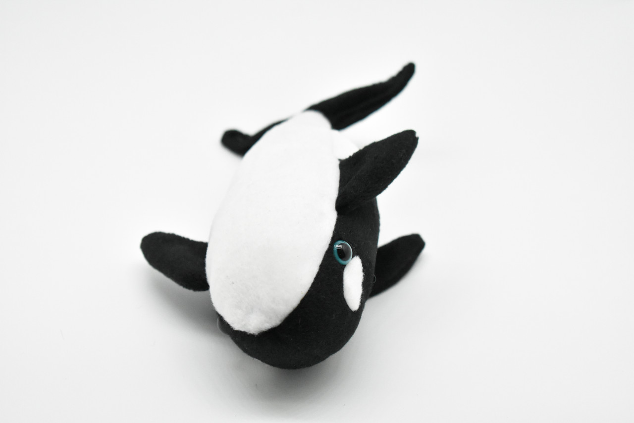 Orca, Killer Whale Plush Toy, Realistic Stuffed Animal, Lifelike, Stuffed Whale, Ocean, Mammal, Soft, Toy, Educational, Kids, Gift       10"     F2409 BB60