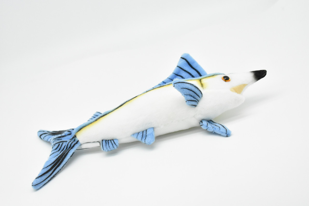 Marlin, Blue, BillFish, Realistic, Lifelike, Stuffed, Soft, Toy, Educational, Animal, Kids, Gift, Very Nice Plush Animal       10"      F2001 BB60