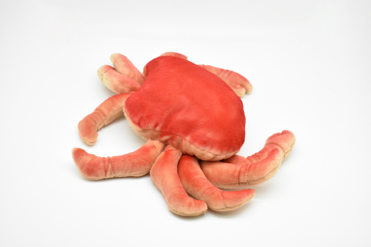 Dungeness Crab Plush Toy, Realistic Stuffed Animal, Stuffed Crab, Crustaceans, Design, Educational, Toy, Kids, Lifelike Model, Soft Plush Crab     12"    F2425 BB52