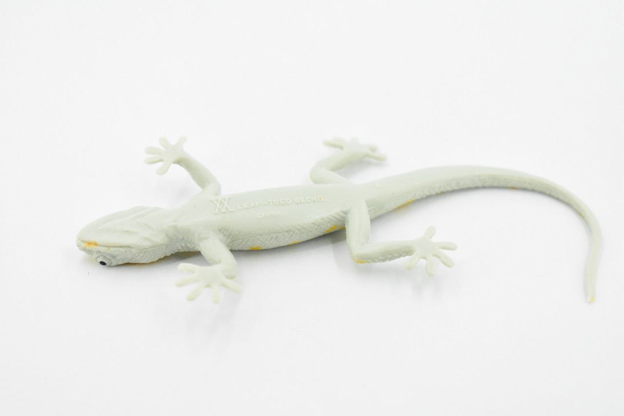 Gecko, Leaf-Toed Gecko, Lizard, Reptile, Rubber Toy, Realistic, Rainforest, Figure, Model, Replica, Kids, Educational, Gift,       4.1/2"     F6100 B381  