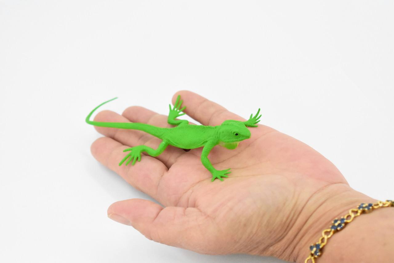 Iguana, Lizard, Rubber Reptile, Toy, Educational, Realistic, Figure, Lifelike Model, Figurine, Replica, Gift,     5"     F6103 B381