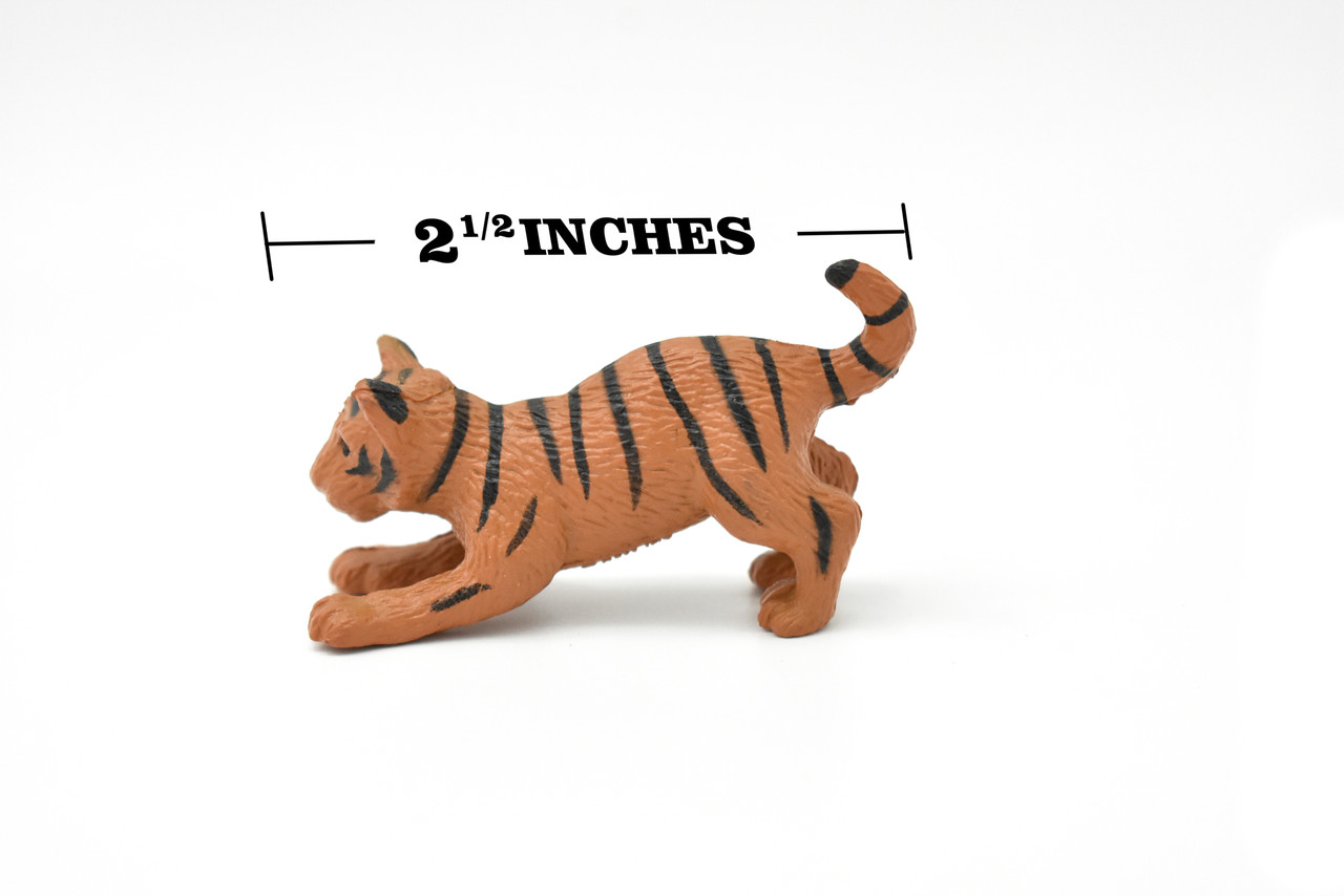 Tiger Cub, Playing Realistic Toy Model Plastic Replica Animal Kids Educational Gift  2.5" F240 B206