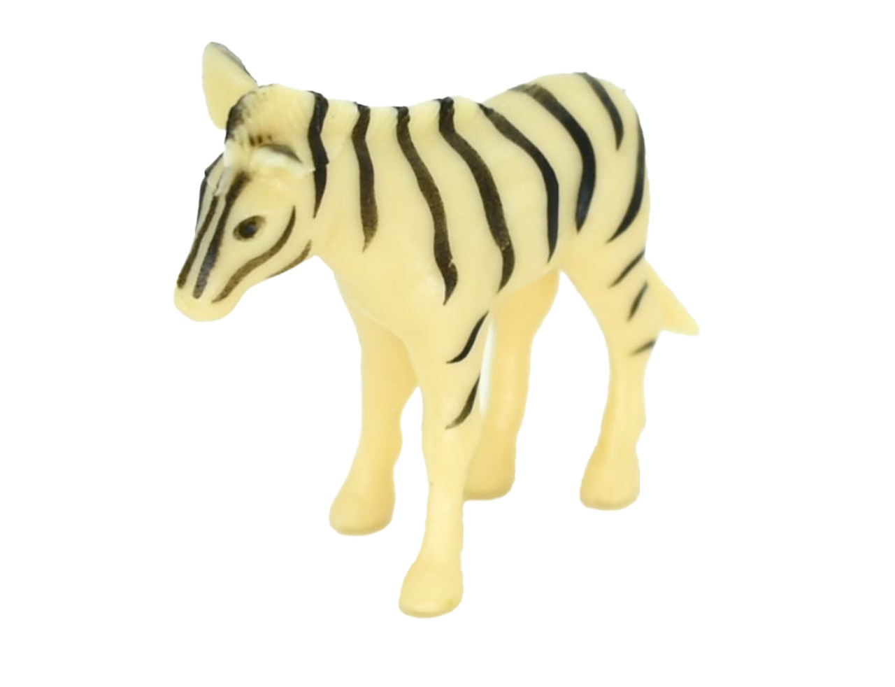 Zebra, Baby, Foal, Plastic Toy Animal, Kids Gift, Realistic Figure, Educational Model, Replica, Gift,        2"     F248 B206