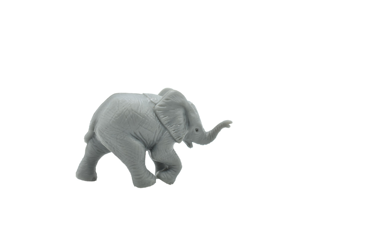 Elephant, Baby, Calf, Plastic Toy Animal, Kids Gift, Realistic Figure, Educational Model, Replica,     2"      F250 B206