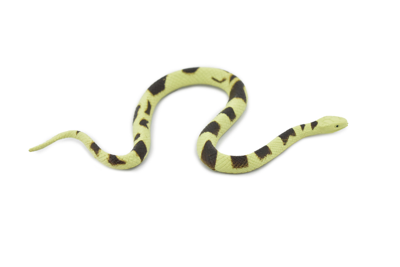 Eastern Copperhead Snake, Rubber Reptile, Educational, Realistic Hand Painted, Figure, Lifelike Model, Figurine, Replica,   5 Inches Long.