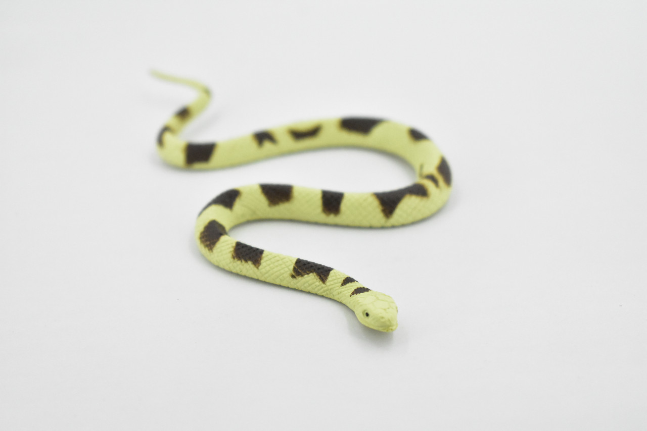 Eastern Copperhead Snake, Rubber Reptile, Educational, Realistic Hand Painted, Figure, Lifelike Model, Figurine, Replica,   5 Inches Long.