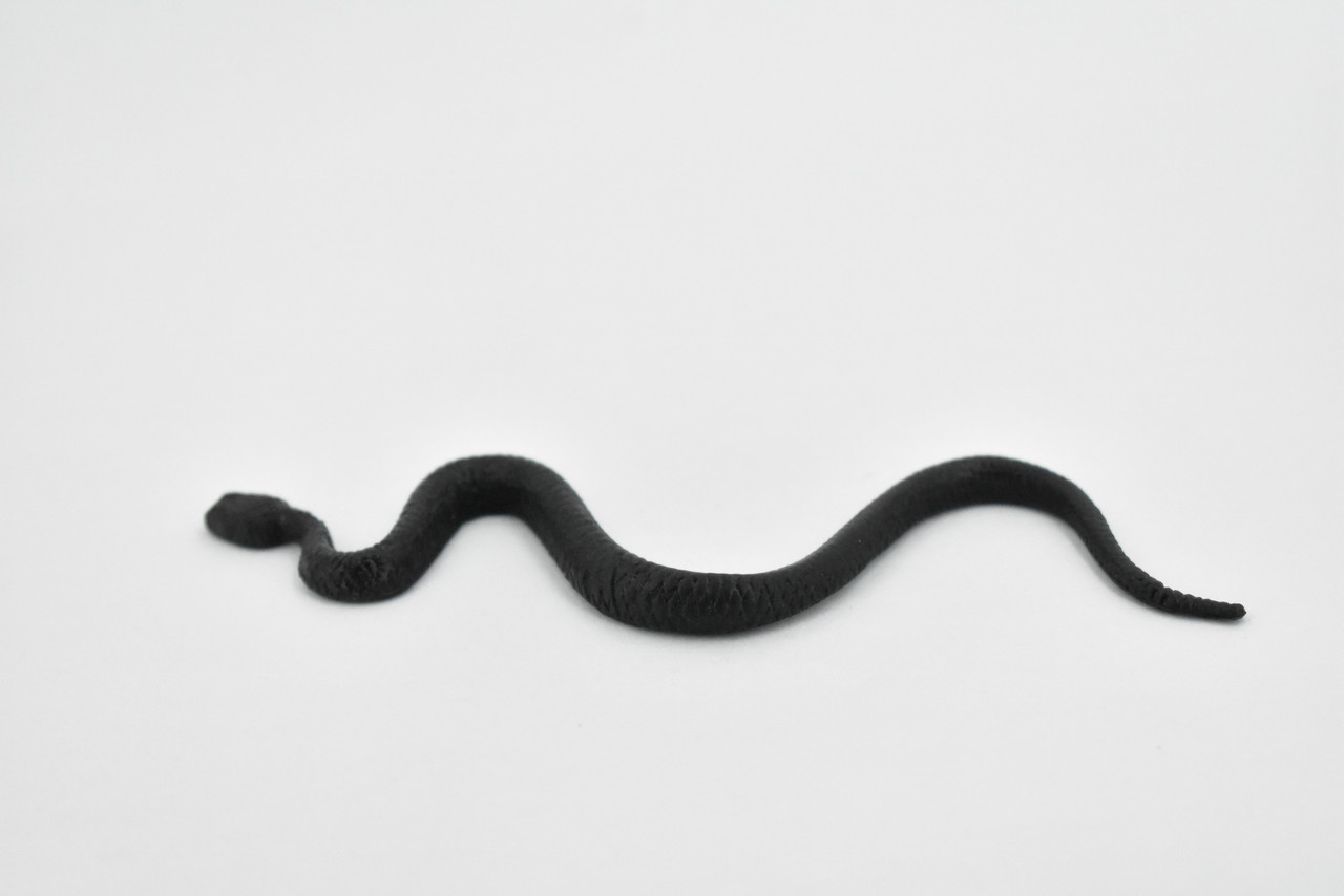 North American Racer, Snake, Rubber Reptile, Educational, Realistic Hand Painted, Figure, Lifelike Model, Figurine, Replica, Gift,    4 1/2 Inches.     F3050 B364  