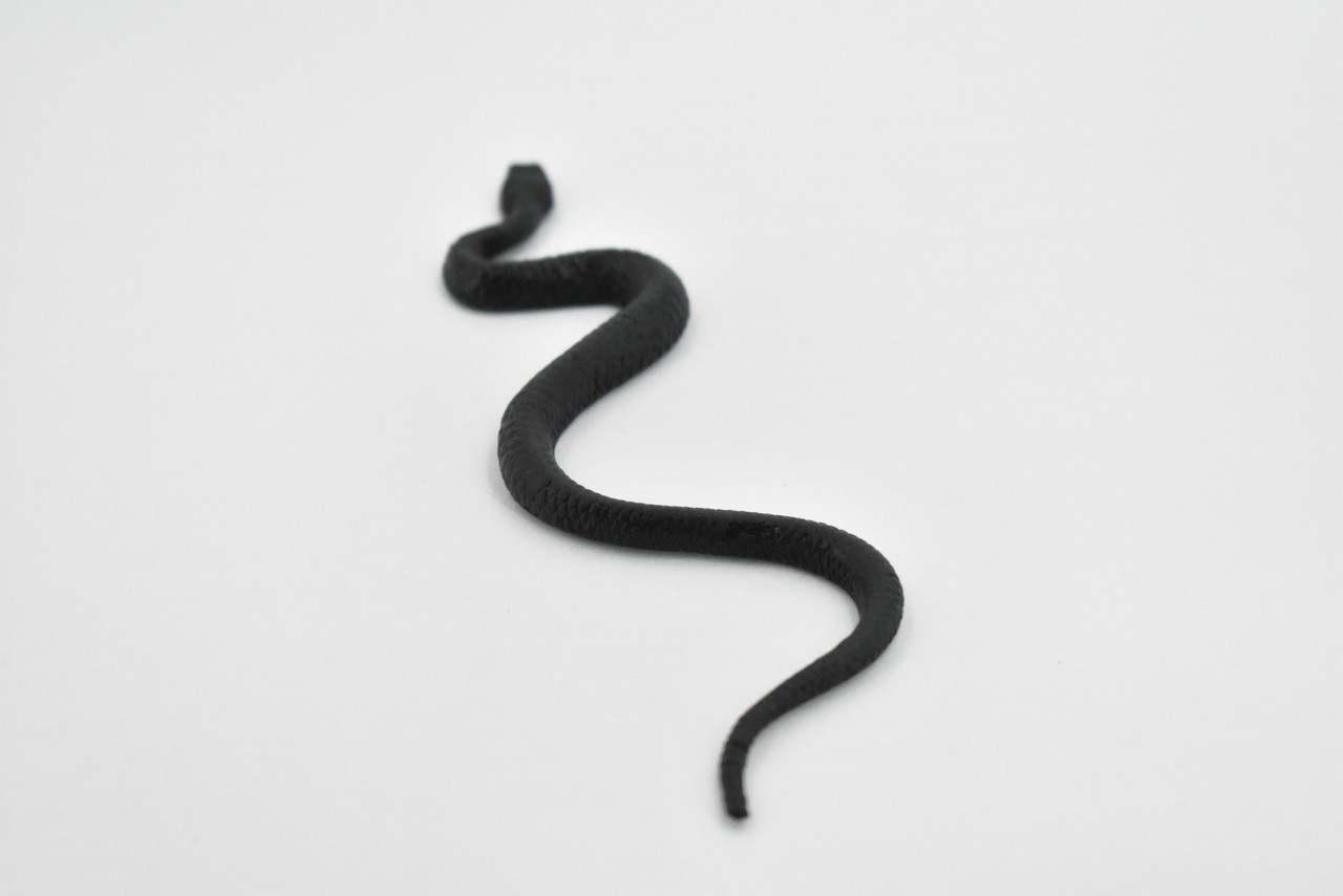 North American Racer, Snake, Rubber Reptile, Educational, Realistic Hand Painted, Figure, Lifelike Model, Figurine, Replica, Gift,    4 1/2 Inches.     F3050 B364  