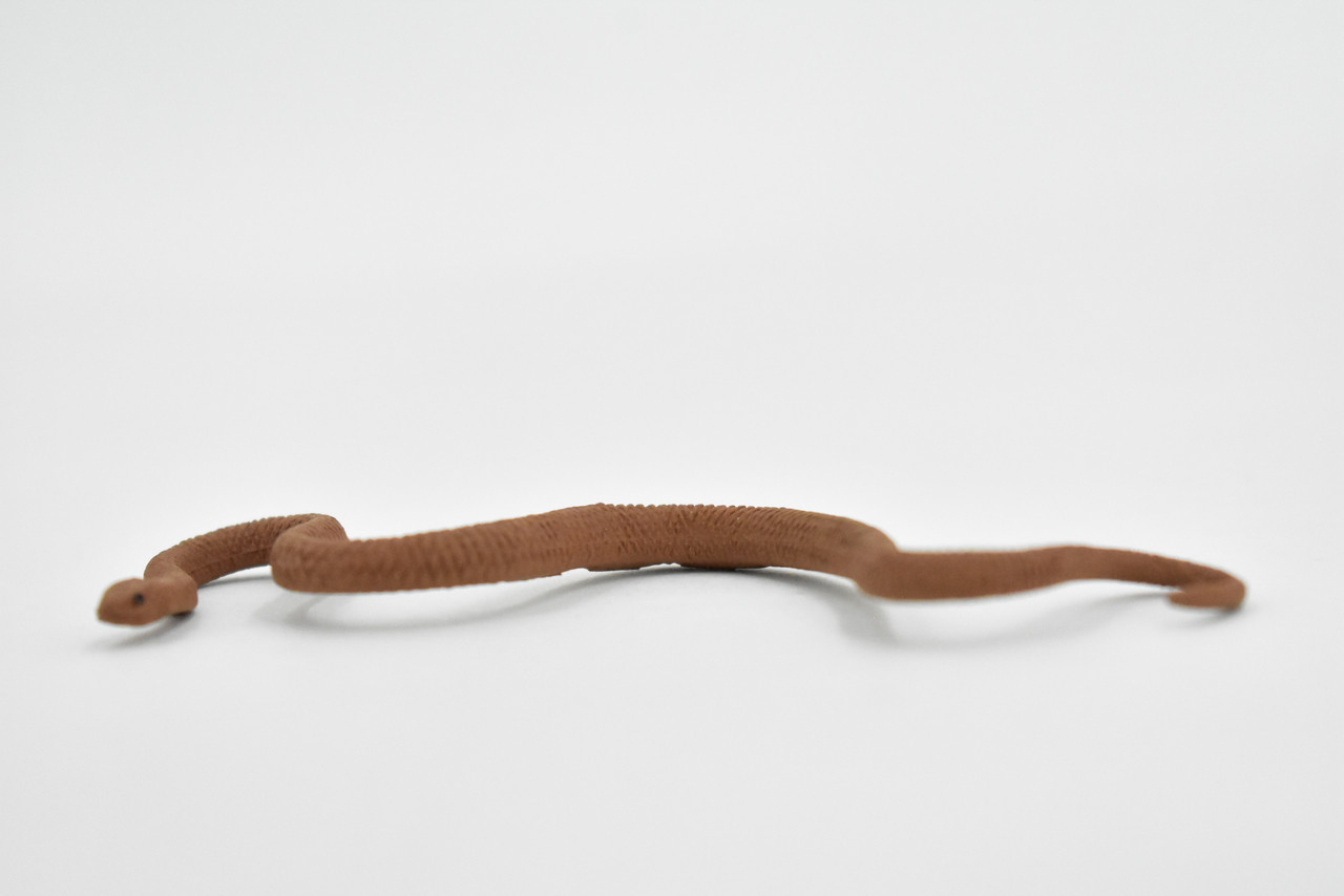 Eastern Brown Snake, Australia, Rubber Reptile, Educational, Realistic Hand Painted, Figure, Lifelike Model, Figurine, Replica, Gift,     4 Inches    F3052 B364
