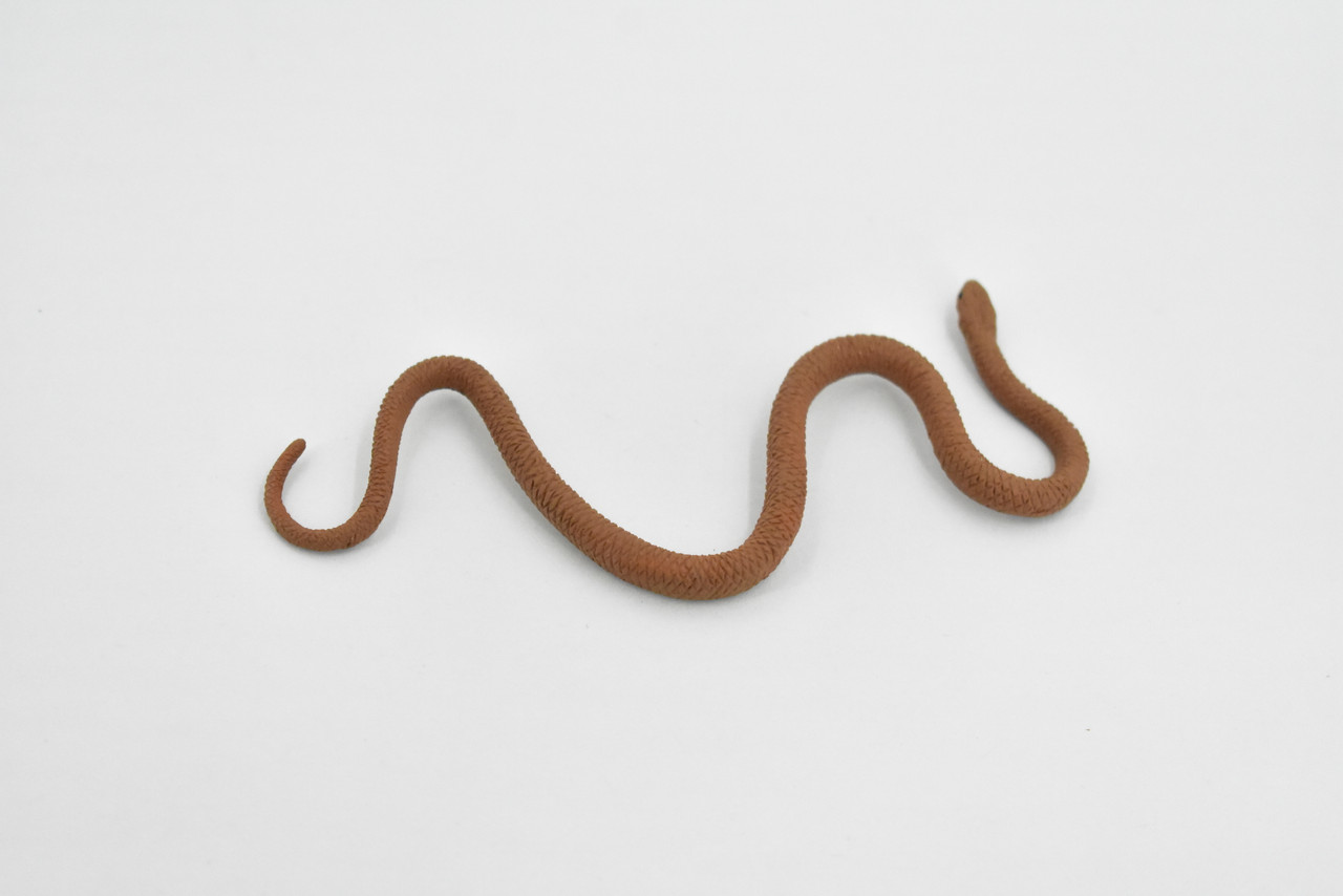 Eastern Brown Snake, Australia, Rubber Reptile, Educational, Realistic Hand Painted, Figure, Lifelike Model, Figurine, Replica, Gift,     4 Inches    F3052 B364