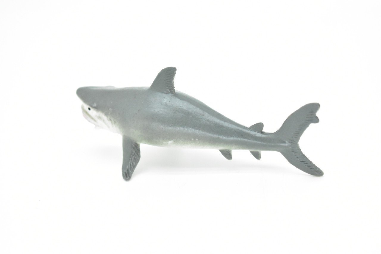 Great White Shark, Very Nice Rubber Replica    5"    ~   F6014-B377