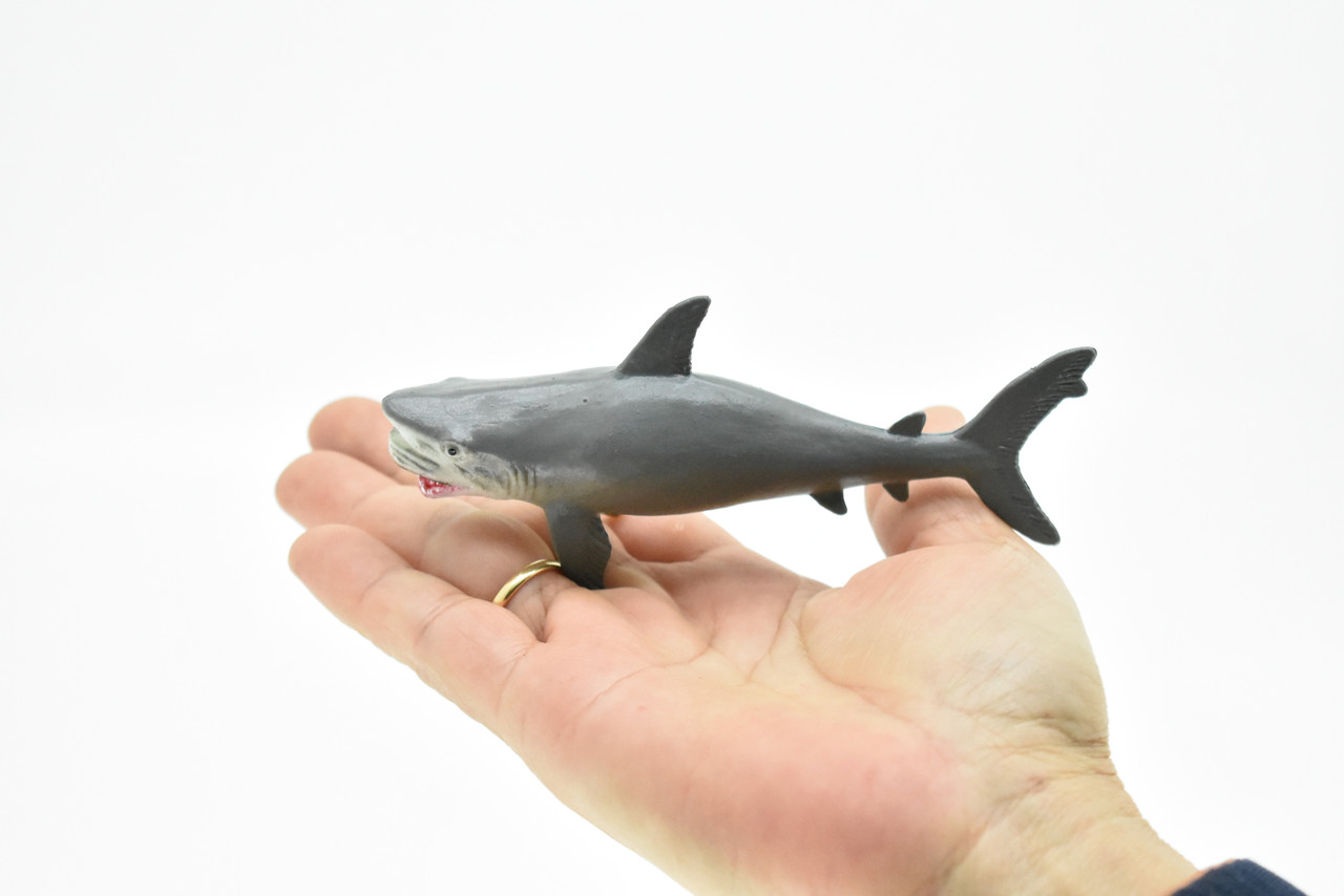 Great White Shark, Very Nice Rubber Replica    5"    ~   F6014-B377