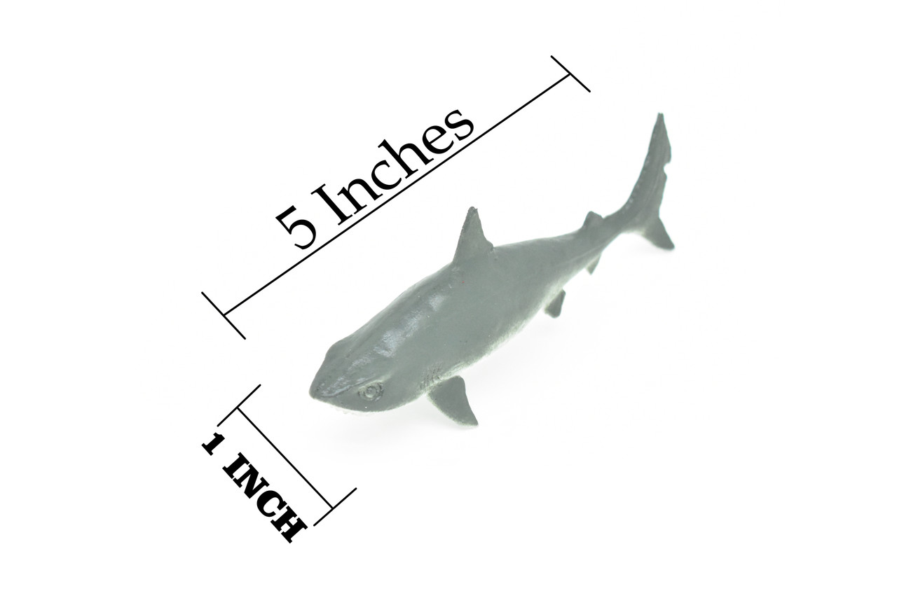 Tiger Shark, Realistic Toy Model Plastic Replica Kids Educational Gift   5"    F6015 F377