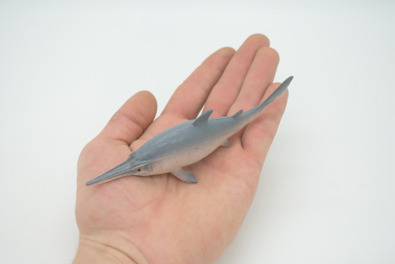 Sawfish Shark, Carpenter sharks, Saltwater, Rubber Fish, Realistic, Figure, Model, Replica, Toy, Kids, Educational, Gift,       5 1/2"    F6028 B378