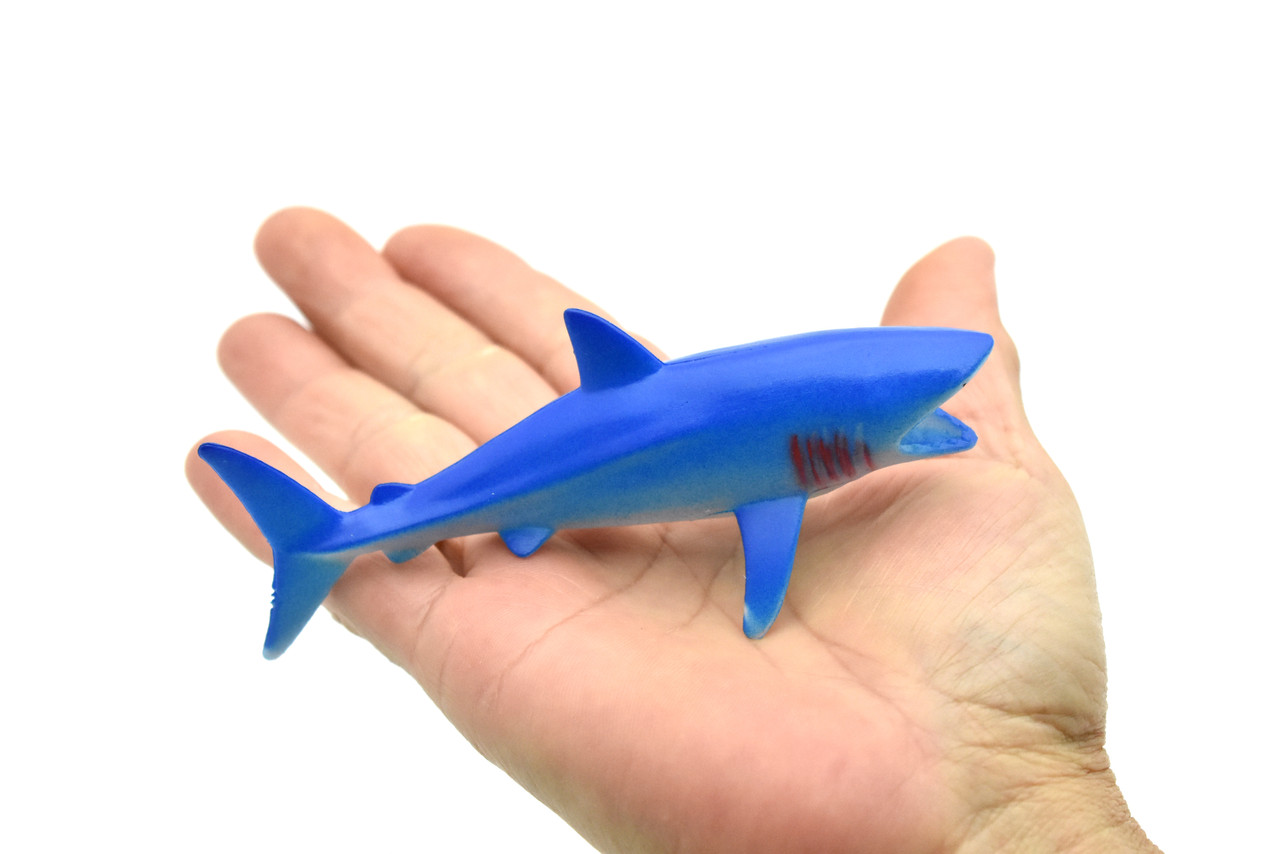 Blue Shark, Very Nice Hollow Plastic Replica 4 1/2