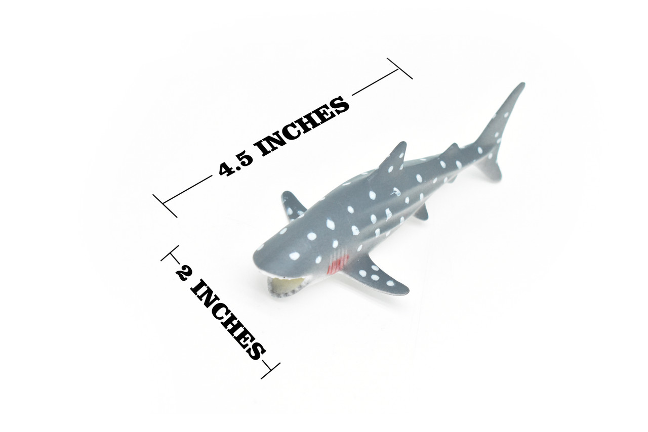 Whale Shark, Very Nice Hollow Plastic Replica    4 1/2"    ~    F0015-B22