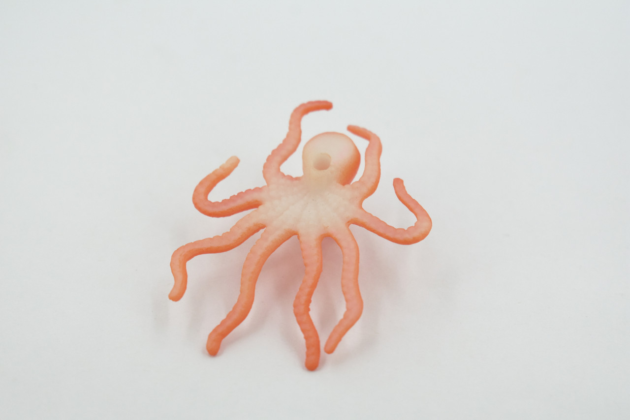 Octopus,  Octopuses, Rubber Octopodes, Saltwater, Realistic, Rubber, Design, Educational, Figure, Lifelike, Model, Replica, Gift    2 1/2"    F0037 B123