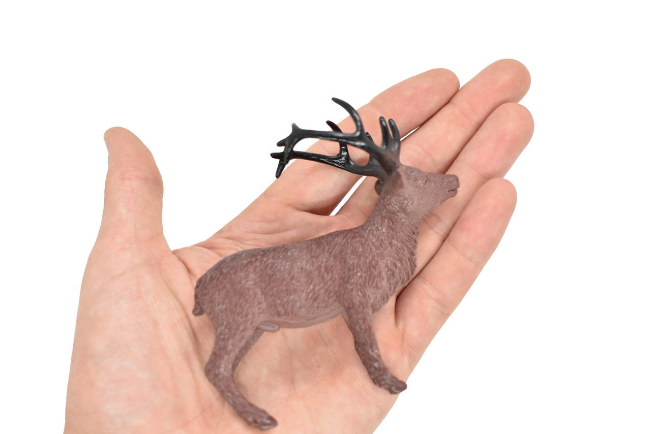 Elk, Wapiti, Very Nice Plastic Animal, Educational, Toy, Kids, Realistic Figure, Lifelike Model, Figurine, Replica, Gift,    4 Inches