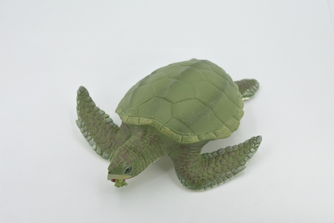 Sea Turtle, Kemp's Ridley Sea Turtle, Museum Quality, Hand Painted, Soft Rubber, Reptile, Realistic, Figure, Toy, Kids, Educational, Gift,       7"      F3382 B217