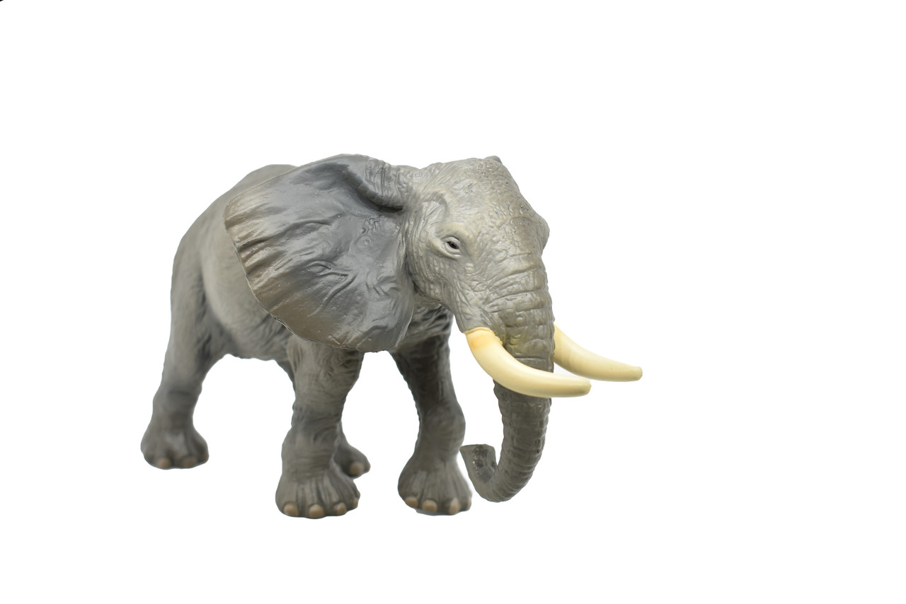 African Elephant, Museum Quality, Animal, Educational, Realistic Hand Painted Figure, Lifelike Model, Vintage Replica, Toy,   7 Inches. 