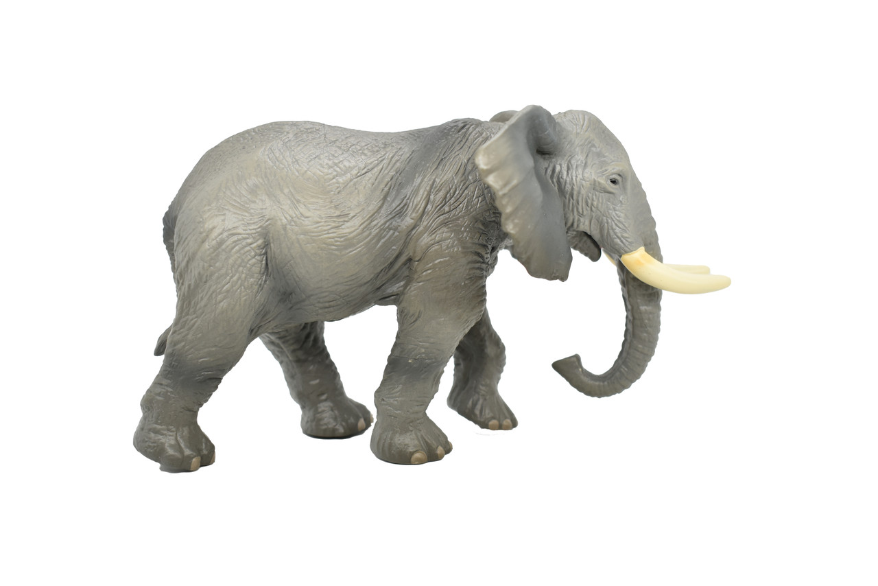 African Elephant, Museum Quality, Animal, Educational, Realistic Hand Painted Figure, Lifelike Model, Vintage Replica, Toy,   7 Inches. 