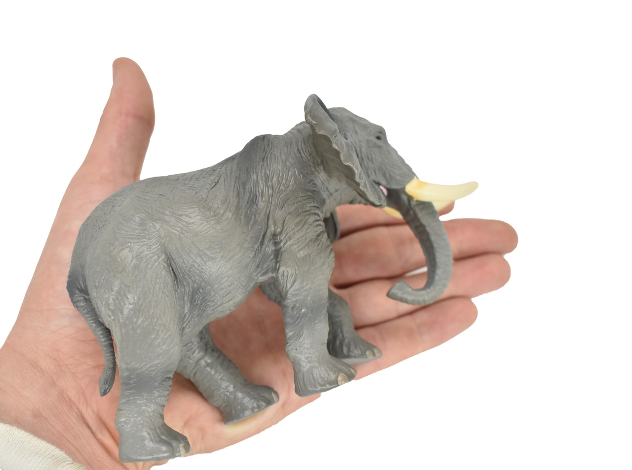 African Elephant, Museum Quality, Animal, Educational, Realistic Hand Painted Figure, Lifelike Model, Vintage Replica, Toy,   7 Inches. 