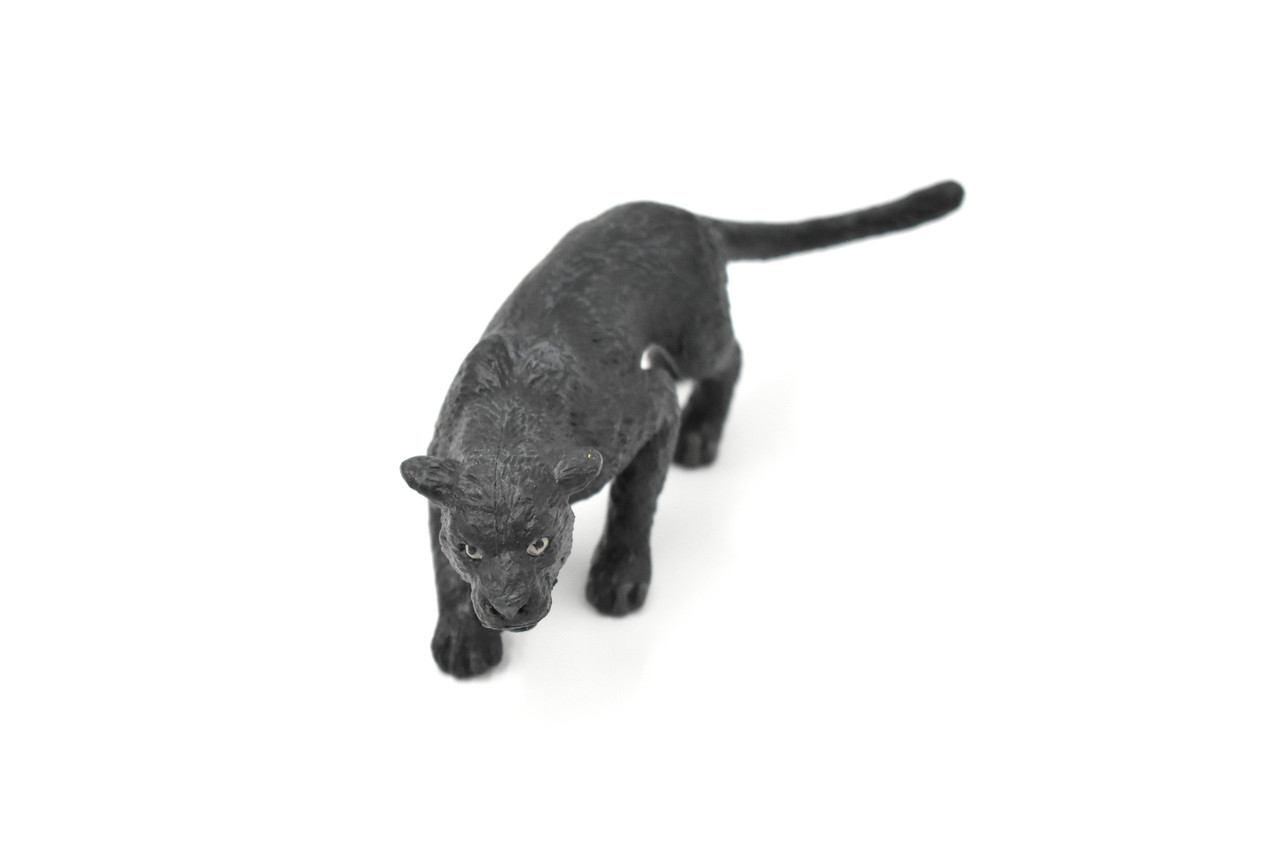 Panther, Black  Realistic Toy Model Plastic Replica Animal, Kids Educational Gift  5"  F8009 B114