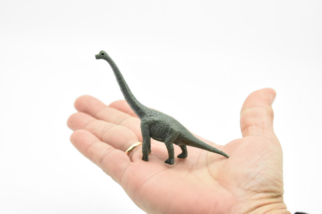 Brachiosaurus Dinosaur, Museum Quality, Animal, Educational, Realistic Hand Painted, Figure, Lifelike Model, Vintage Replica, Toy,   4 Inches. 