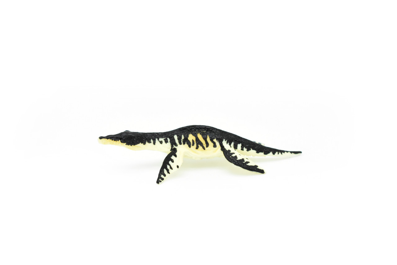 Liopleurodon Dinosaur, Museum Quality, Animal, Educational, Realistic Hand Painted, Figure, Lifelike Model, Vintage Replica, Toy,   2 1/2 Inches. 