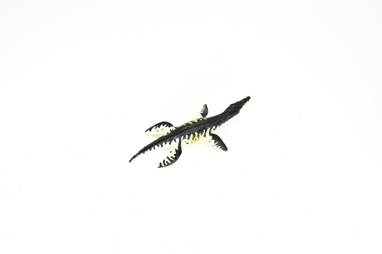 Liopleurodon Dinosaur, Museum Quality, Animal, Educational, Realistic Hand Painted, Figure, Lifelike Model, Vintage Replica, Toy, Gift,    2 1/2 Inches.    F8104 B117