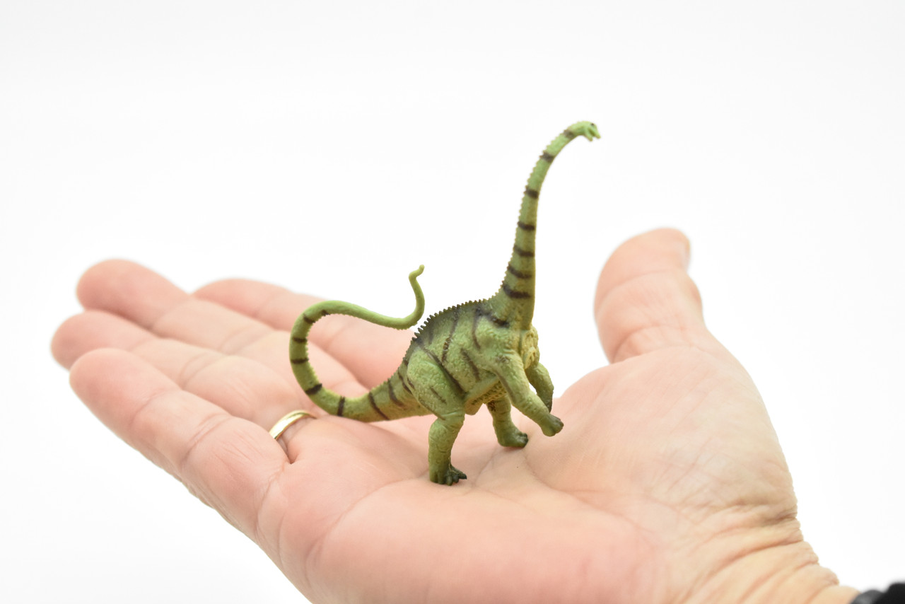 Diplodocus Dinosaur, Museum Quality, Animal, Educational, Realistic Hand Painted, Figure, Lifelike Model, Vintage Replica, Toy,  3 1/2 Inches. 