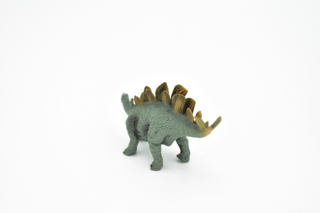 Stegosaurus Dinosaur,  Museum Quality, Animal, Educational, Realistic Hand Painted, Figure, Lifelike Model, Vintage Replica, Toy, Gift,    3 Inches.   F8114 B117
