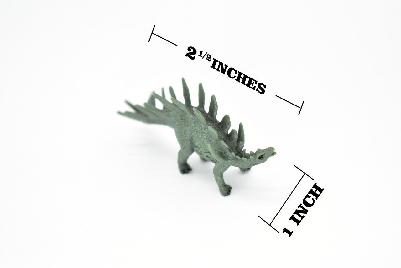 Kentrosaurus Dinosaur, Museum Quality, Animal, Educational, Realistic Hand Painted, Figure, Lifelike Model, Vintage Replica, Toy,  2 1/2 Inches.  