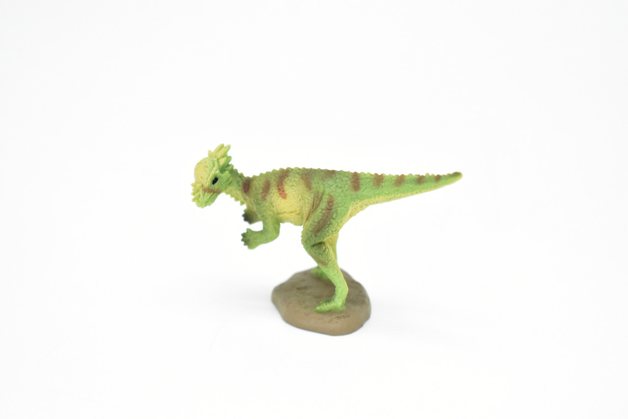Pachycephalosaurus Dinosaur, Museum Quality, Animal, Educational, Realistic Hand Painted, Figure, Lifelike Model, Vintage Replica, Toy, Gift,    2 Inches.     F8120 B117