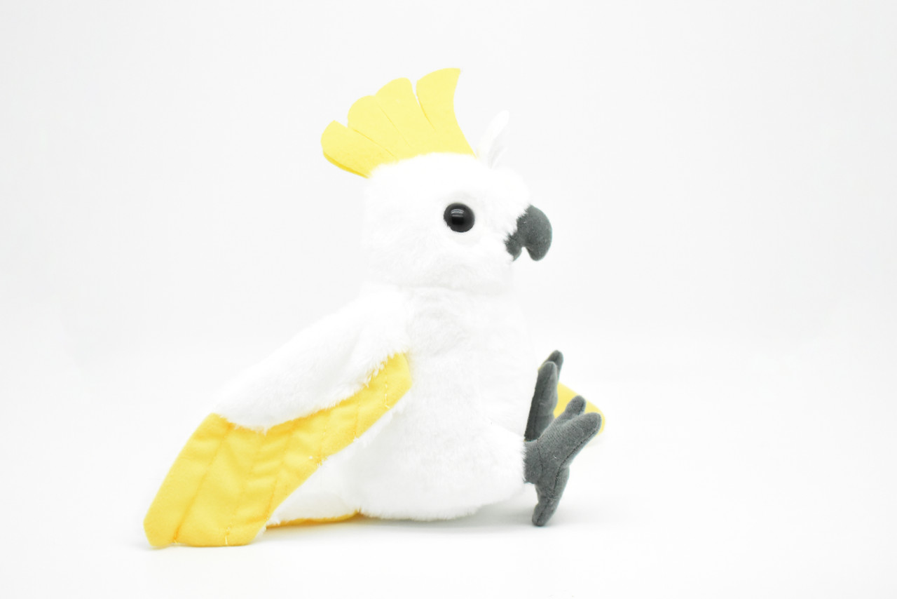 Cockatoo, Parrot, Sulphur Crested, Very Nice Plush Animal,    8"    F1840-B310