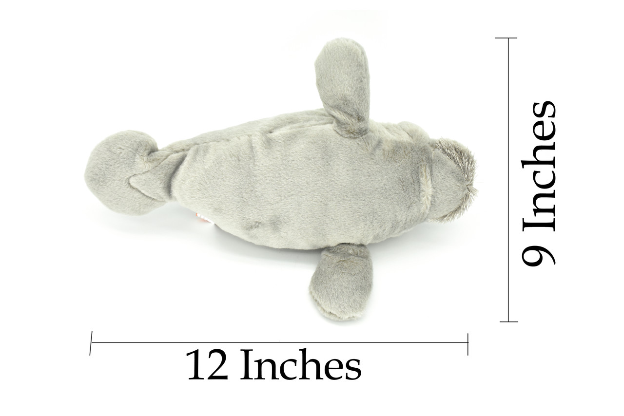 Manatee Baby Calf, Realistic Stuffed Soft Toy Educational Kids Gift Very Nice Plush Animal  12"   F1841 B310