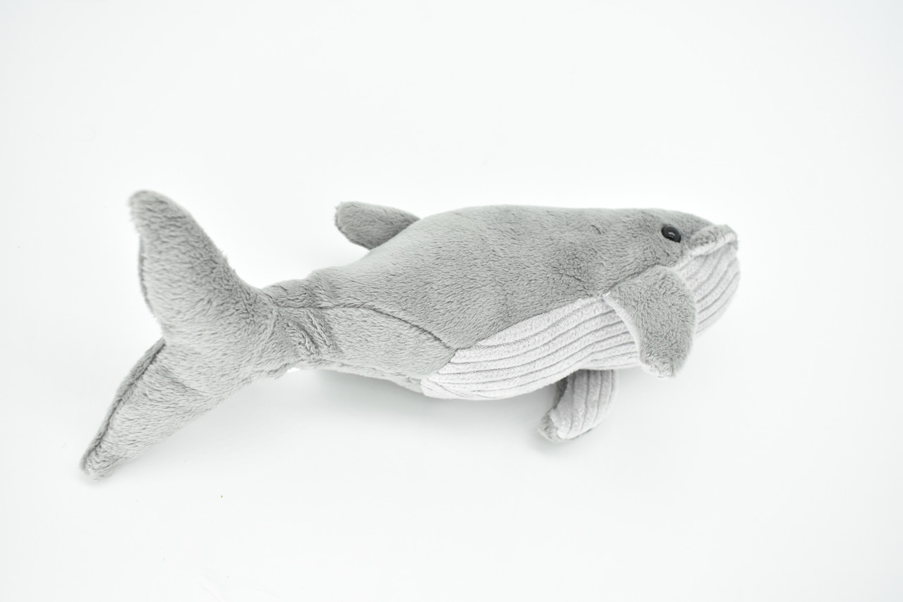 Humpback Whale Plush Toy, Realistic Stuffed Animal, Lifelike, Stuffed Whale, Ocean, Mammal, Soft, Toy, Educational, Kids, Gift   10"   F2410 BB60