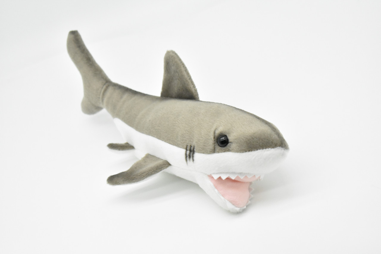 Great White Shark, Fish,  Realistic, Lifelike, Stuffed, Soft, Toy, Educational, Animal, Kids, Gift, Very Nice Plush Animal       10"