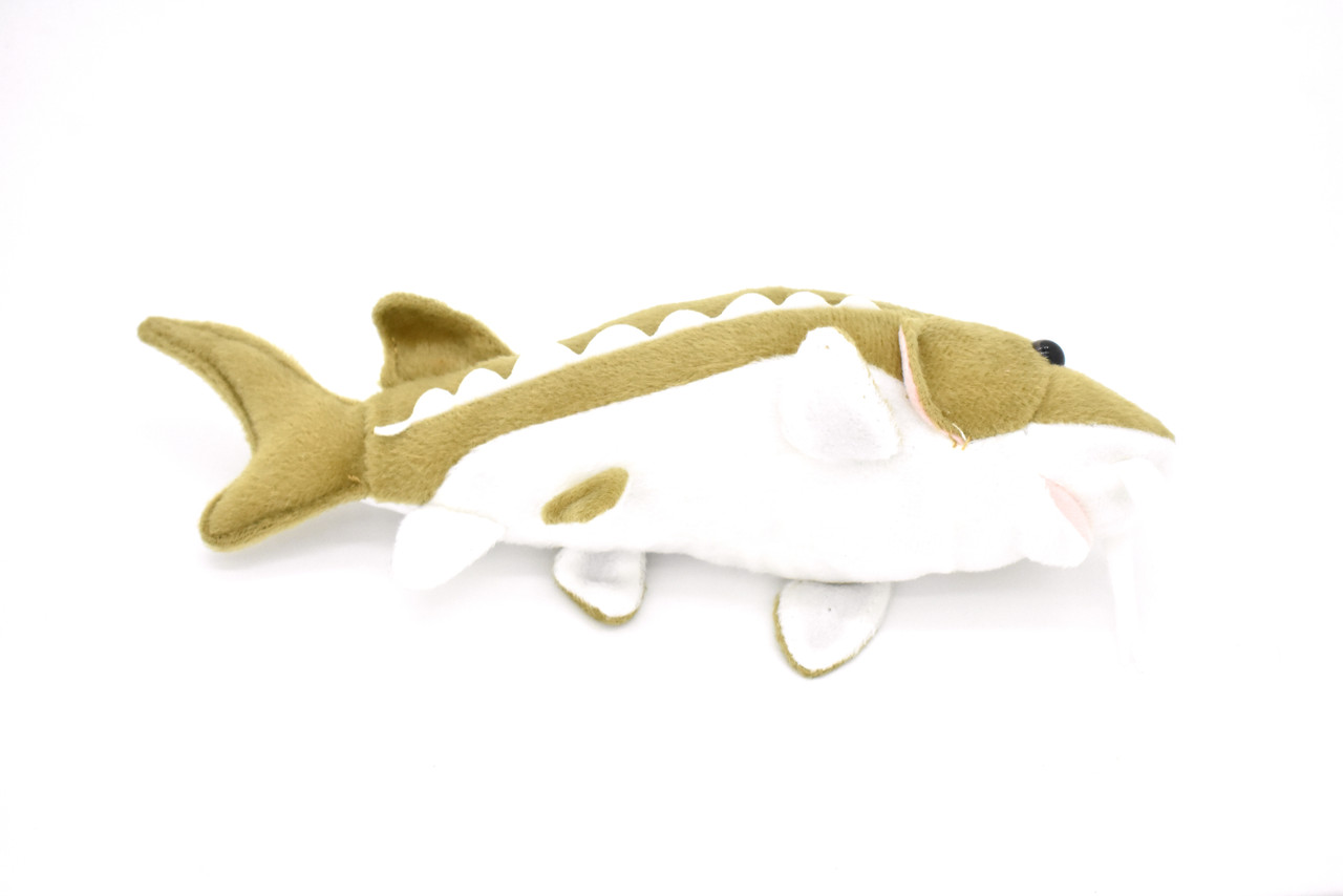 Sturgeon Plush Toy, Realistic Stuffed Animal, Soft Plush Fish, Stuffed Fish, Educational, Toy, Kids, Fishing Gift,     10"   F2002 BB53  