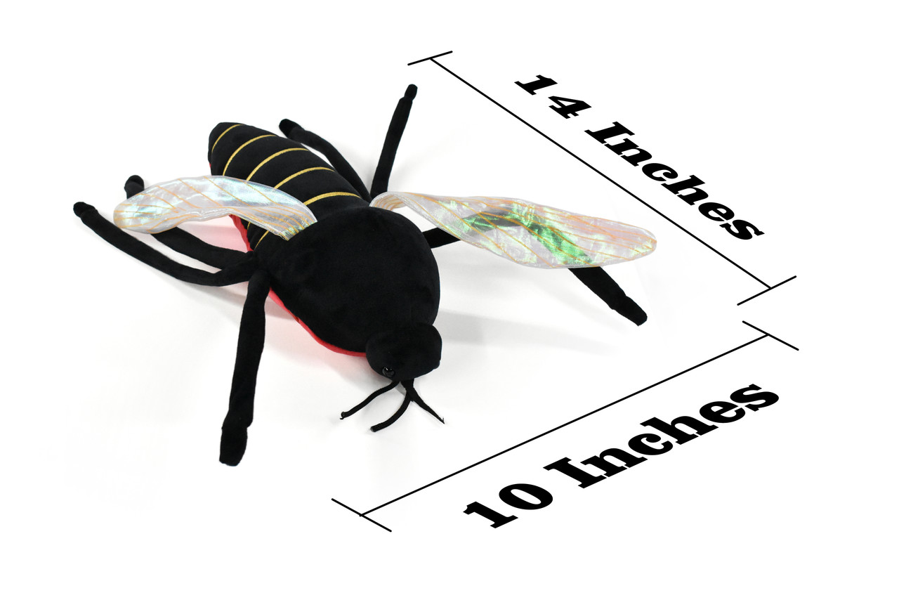 Mosquito, With Microbes, Bloodsuckers, Culex pipiens, Insect, Plush Design, Educational, Figure, Replica, Gift,     15" 