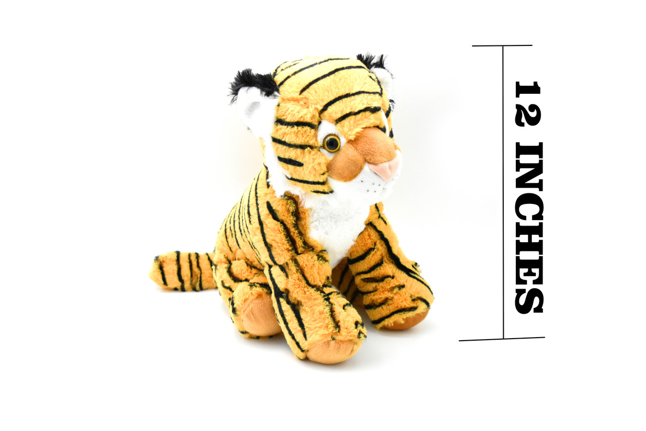 Tiger, Realistic Toy, Stuffed, Plush Replica Animal, Kids Educational Gift   12"   G003 B430