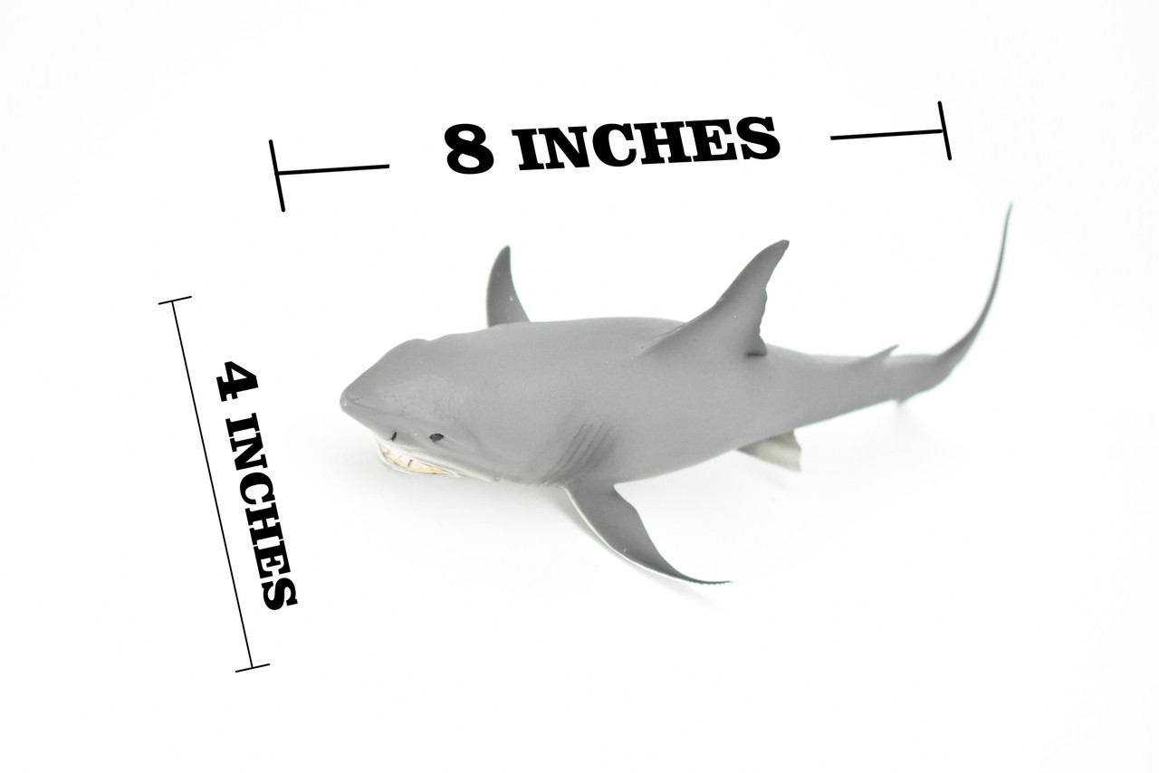 Great White Shark, Museum Quality Plastic Replica   8"  M036-B636