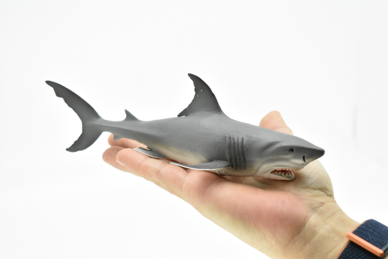 Great White Shark, Museum Quality Plastic Replica   8"  M036-B636