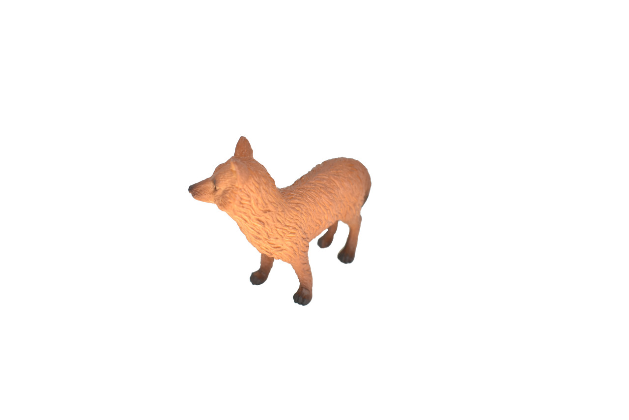 Fox, Red, Very Nice Plastic Animal, Educational, Toy, Kids, Realistic Figure, Lifelike Model, Figurine, Replica, Gift,     3"    M053 B640