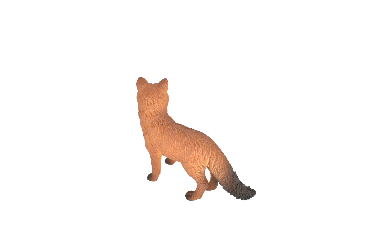 Fox, Red, Very Nice Plastic Animal, Educational, Toy, Kids, Realistic Figure, Lifelike Model, Figurine, Replica, Gift,     3"    M053 B640