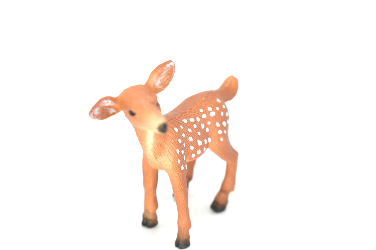 Deer, Fawn, Baby, Very Nice Plastic Animal, Educational, Toy, Kids, Realistic Figure, Lifelike Model, Figurine, Replica, Gift    2"    M054 B640