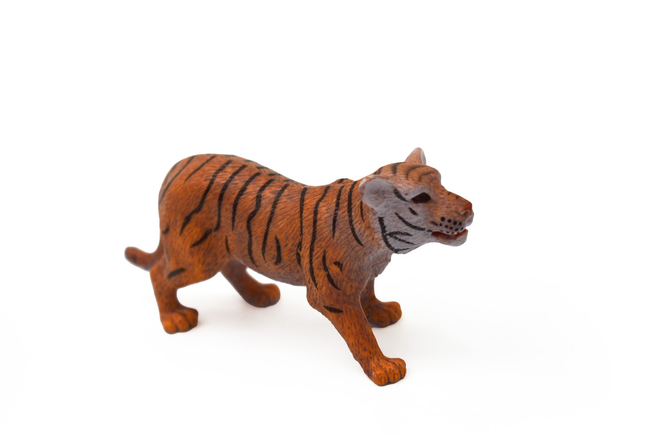 Tiger Cub, Museum Quality, Realistic, Organic Rubber, Animal Design, Educational, Hand Painted, Figure, Lifelike, Model, Replica, Toy, Kids, 5 Inches.