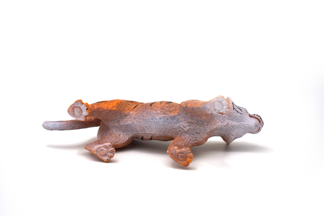 Tiger Cub, Museum Quality, Realistic, Organic Rubber, Animal Design, Educational, Hand Painted, Figure, Lifelike, Model, Replica, Toy, Kids, 5 Inches.